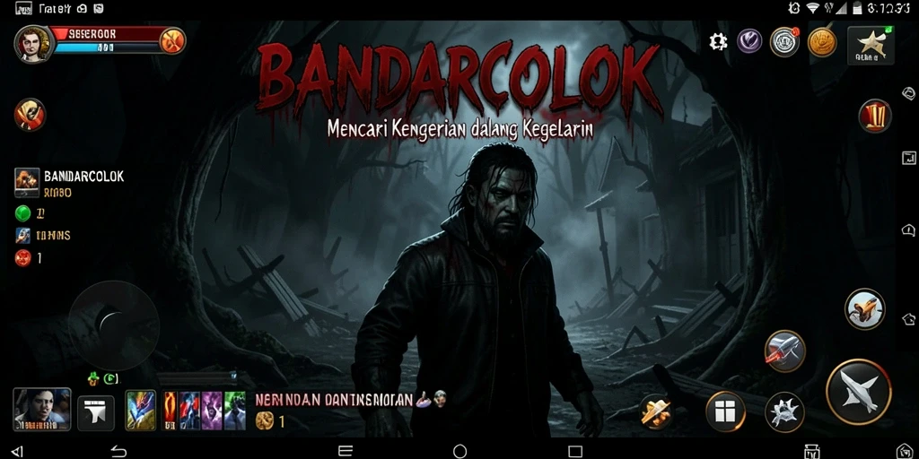 Gambaran gameplay menegangkan di BANDARCOLOK dengan suasana Horror.