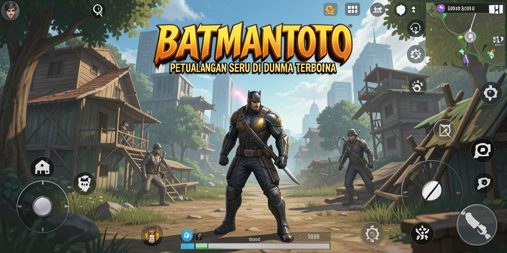 Tampilan gameplay seru dari BATMANTOTO di dunia terbuka yang luas.