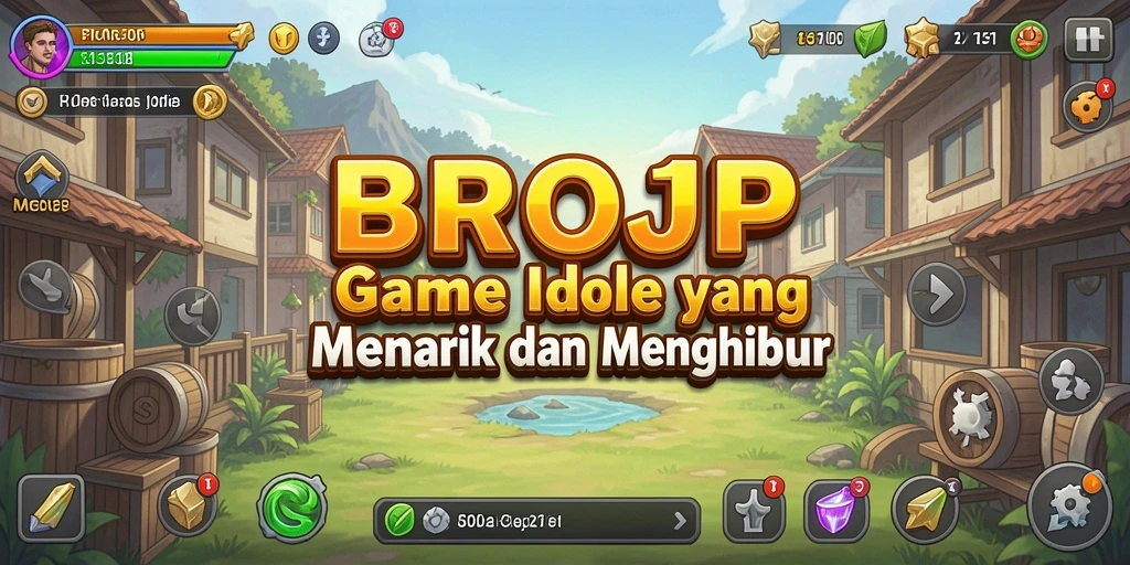 Tampilan gameplay BROJP yang seru dan menghibur dalam mode Idle.