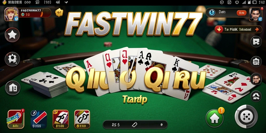 Tampilan gameplay menarik dalam aplikasi QiuQiu FASTWIN77.