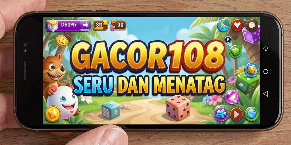Tampilan gameplay GACOR108 dengan berbagai tantangan puzzle.