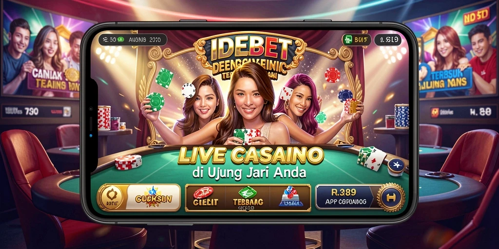 Tampilan gameplay Live Casino yang menarik dan interaktif di IDEBET.