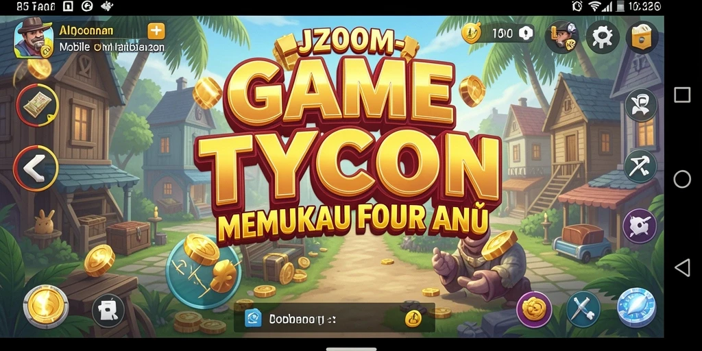Tangkapan layar utama yang menunjukkan gameplay Tycoon yang seru dan menarik.