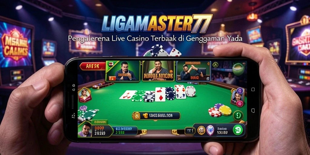 Tampilan gameplay Live Casino yang memukau di LIGAMASTER77.
