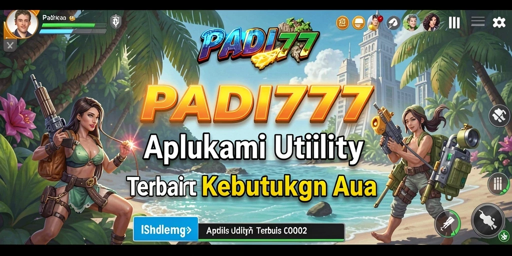 Tampilan antarmuka utama PADI777 dengan fitur utility yang intuitif.