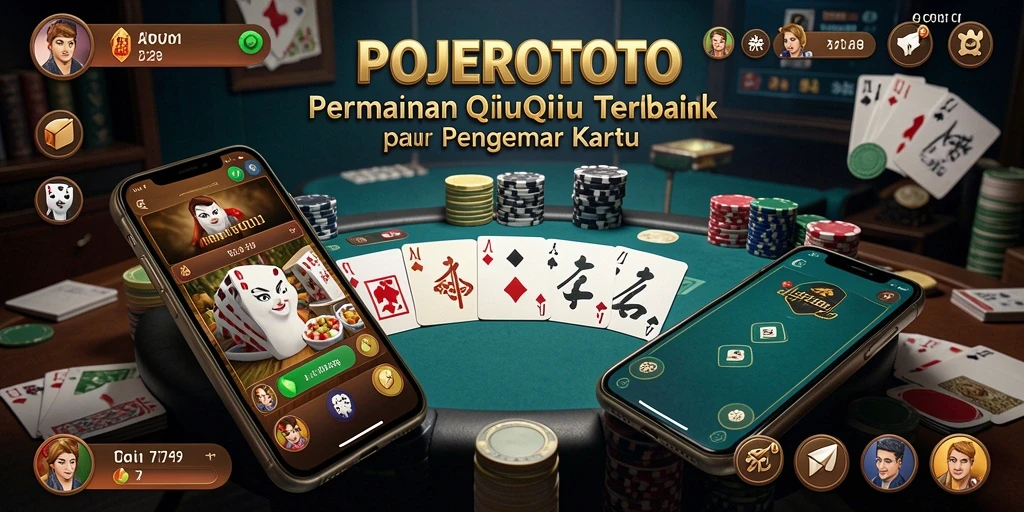 Tampilan gameplay seru di POJEROTOTO dengan strategi QiuQiu yang menegangkan.
