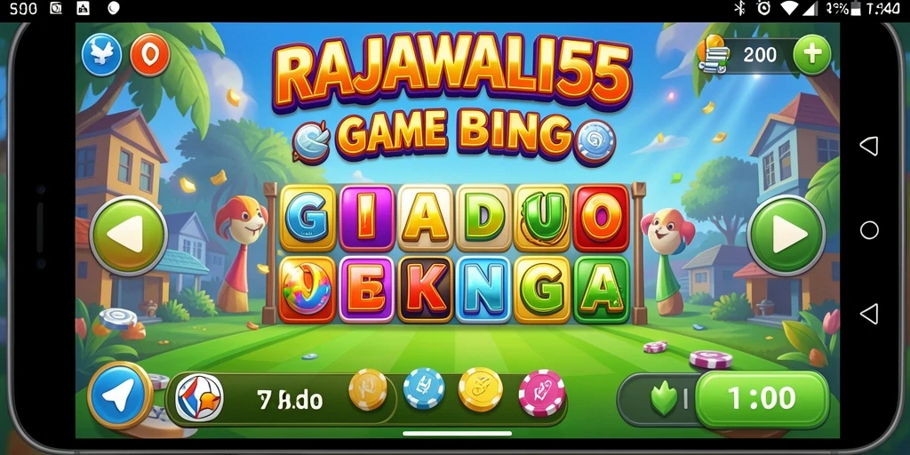 Tampilan gameplay seru dalam RAJAWALI55 yang membuat Bingo semakin menarik.