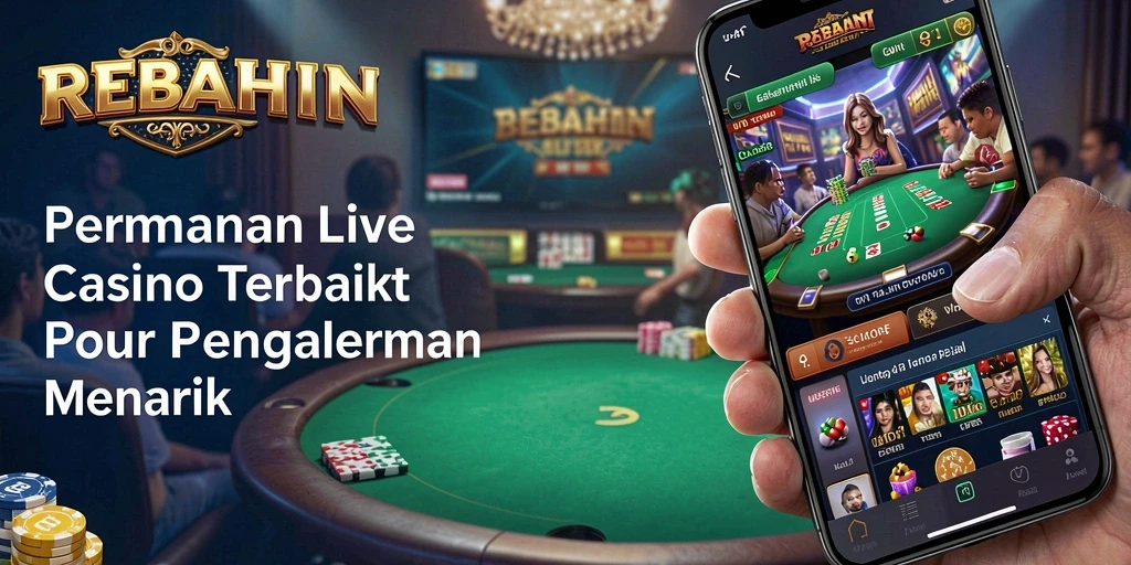 Tampilan gameplay Live Casino REBAHIN yang memukau dan interaktif.