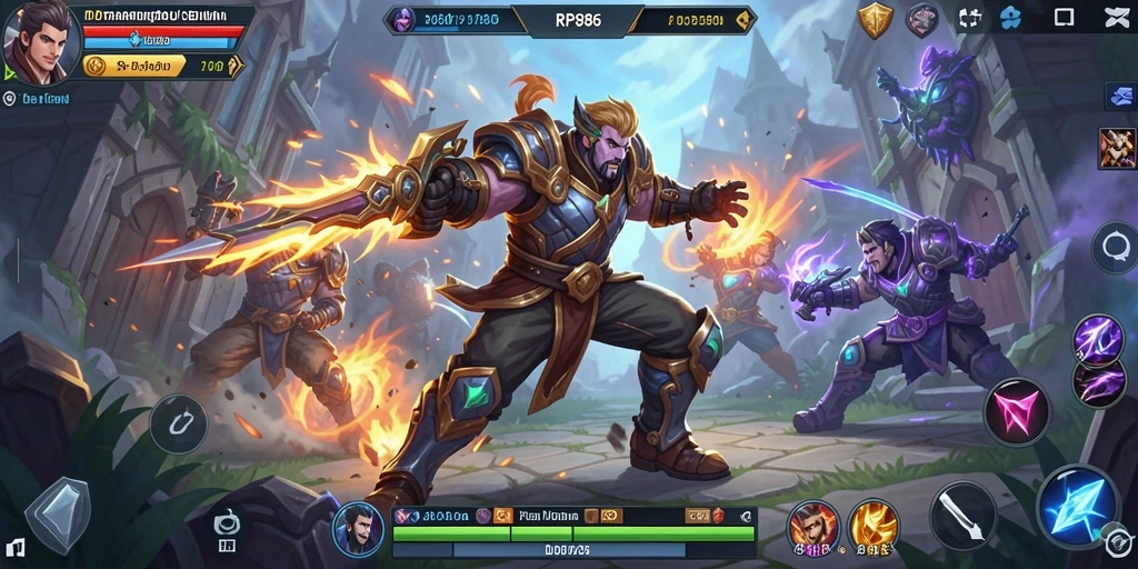 Tampilan seru gameplay RP886 yang penuh strategi dan aksi.