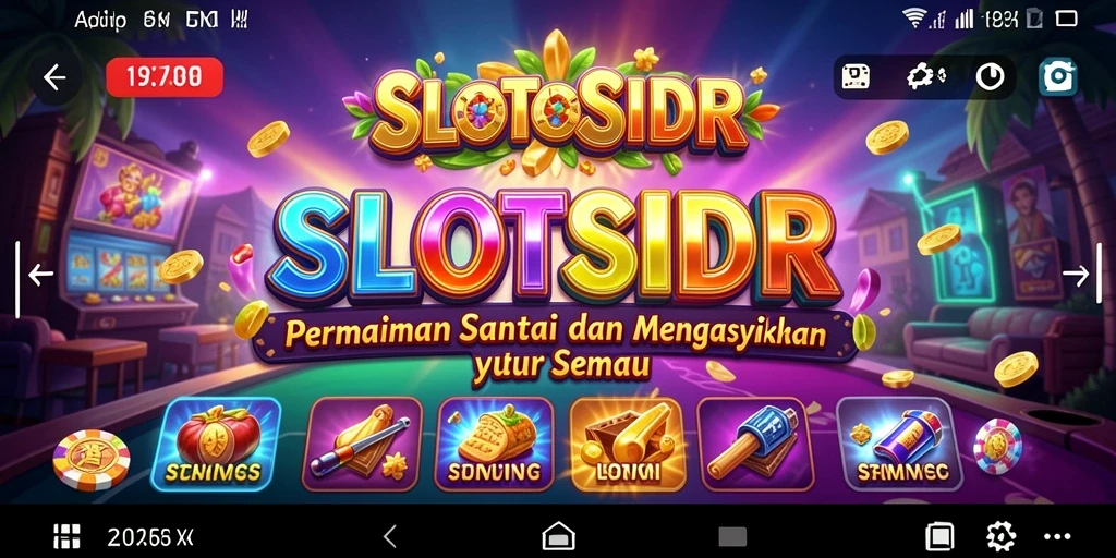 Tampilan gameplay SLOTSIDR yang menarik dan penuh warna.