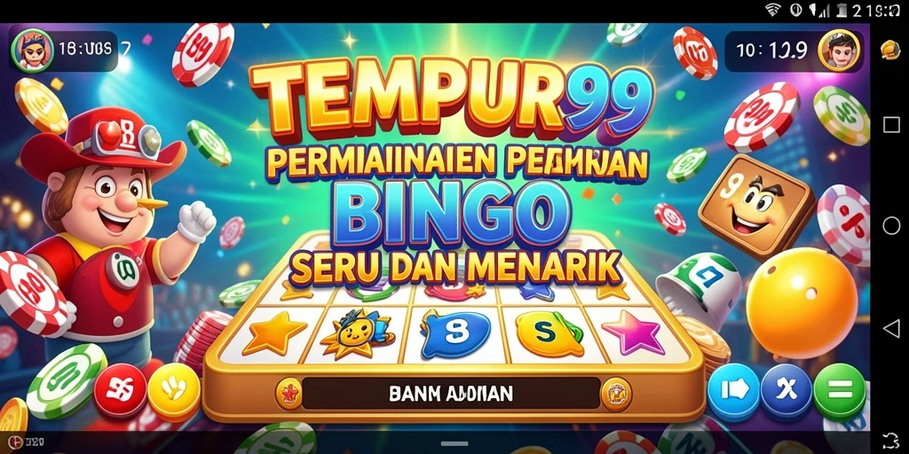 Tampilan gameplay Bingo yang seru dan menghibur di TEMPUR99.